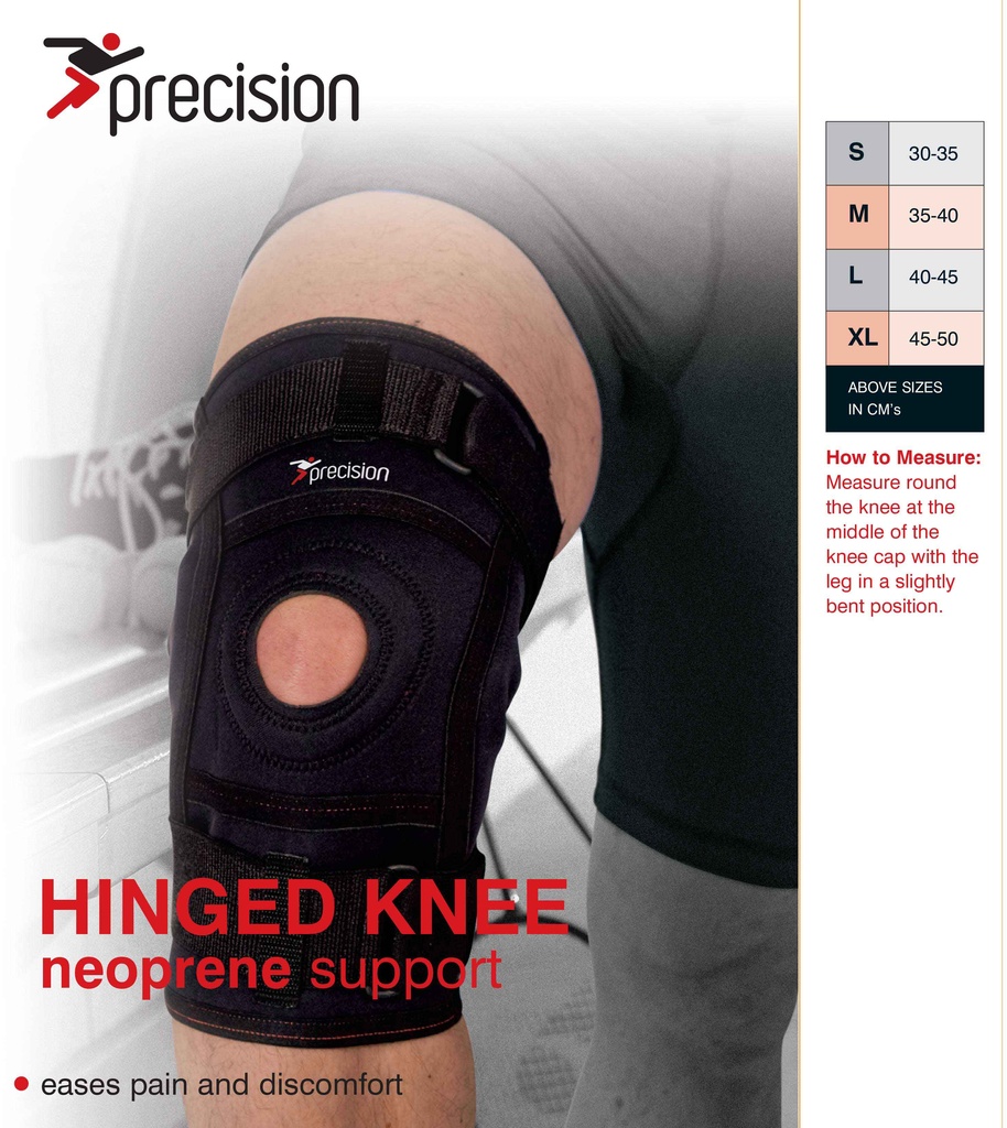 Precision Neoprene Hinged Knee Support Reydon Sports Plc